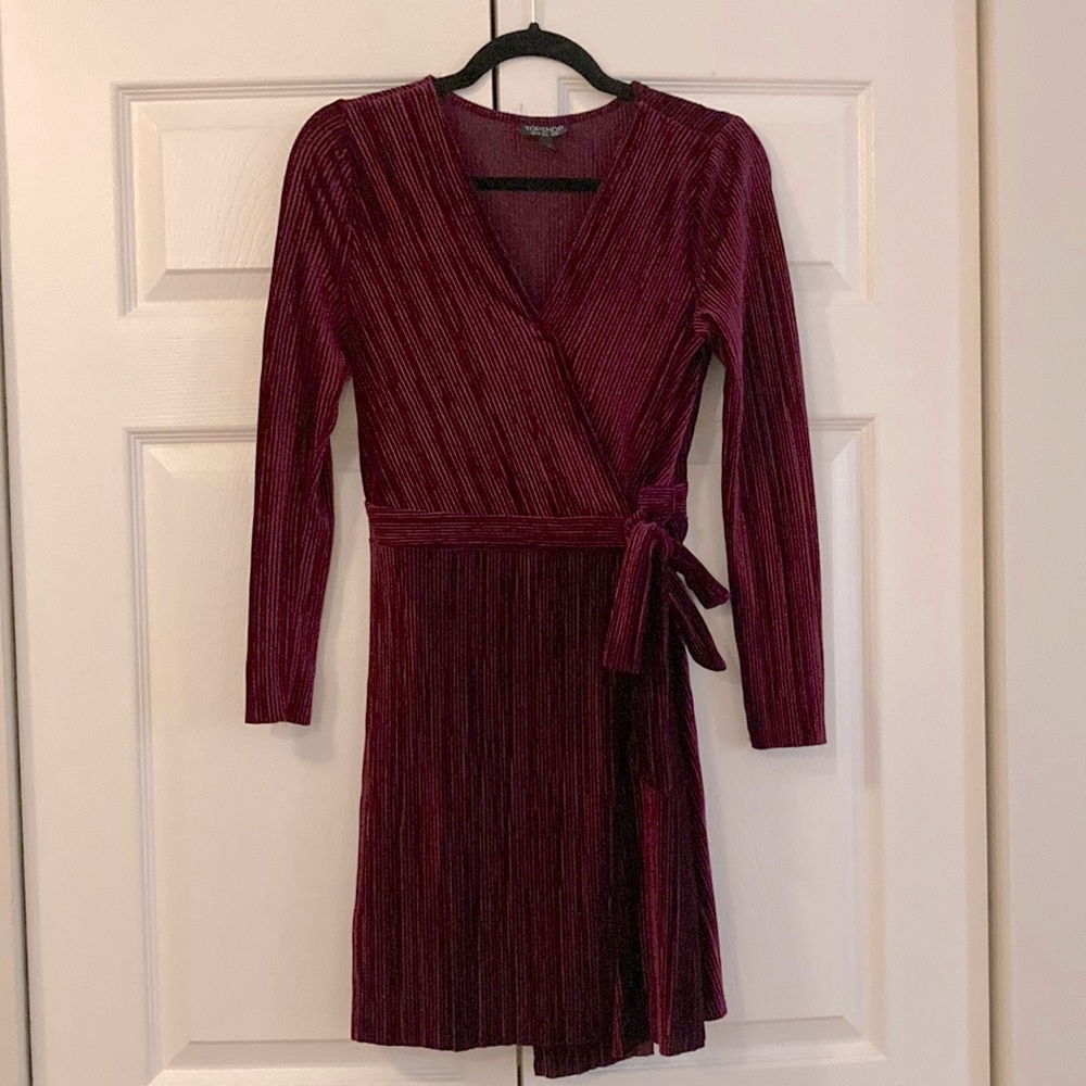 Sweet Light Corduroy Topshop Wrap Dress